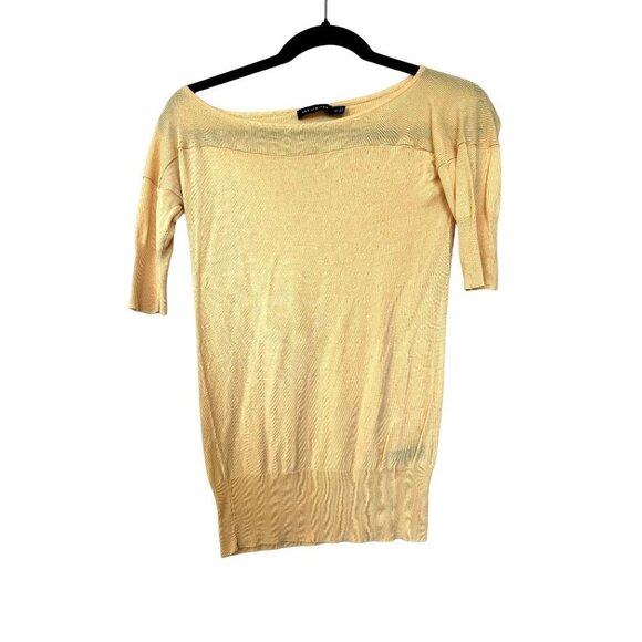 The Limited Vintage Short Sleeve Yellow Sweater XS - Picture 1 of 10